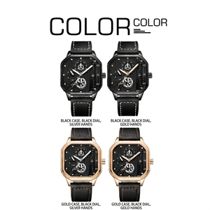 <span class=keywords><strong>Montre</strong></span> pour <span class=keywords><strong>homme</strong></span> de <span class=keywords><strong>luxe</strong></span> et élégante, étanche, avec bracelet en cuir lumineux, design à trois fausses secondes, <span class=keywords><strong>montre</strong></span> à quartz - Product Image 6