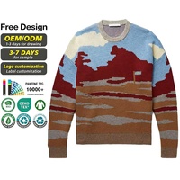 Pull en tricot respirant 100% coton noir unisexe, chaud pour l'hiver, col rond