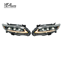 Faros Delanteros LED de 3 Ojos para Toyota Corolla, Lámparas Delanteras LED 2010 2011 2013