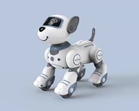 Perro Robot Interactivo Inteligente con Control Remoto, Sensor Táctil, Programable, Sígueme, Música, Baile, Juguete Educativo