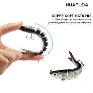 Ensemble de 3 appâts de pêche, appâts de pêche en eau douce et en eau salée, appâts de pêche bioniques, appâts de pêche réalistes pour la truite, le black-bass et le crappie - Product Image 5