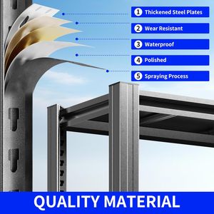 Estantería Metálica Ajustable de 5 Niveles para Garaje, sin Pernos, con Protección Anticorrosión y Recubrimiento en Polvo, Sistema de Almacenamiento con Capacidad para 150 kg - Product Image 2