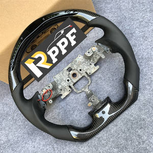 Volante Deportivo de 3 Radios de Fibra de Carbono y Cuero de Alta Calidad y Nuevo Diseño para <span class=keywords><strong>Mazda</strong></span> <span class=keywords><strong>RX8</strong></span>, Repuestos Automotrices Más Vendidos - Product Image 2