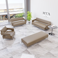 Chaise de bureau professionnelle de haute qualité en cuir pleine fleur rembourrée, mobilier de bureau, chaise de salle d'attente, banc d'attente