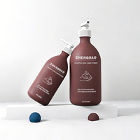 Bouteille Distributrice Personnalisée en Plastique Mat HDPE Noir Luxueux pour Shampoing, Après-Shampoing, Gel Douche, Savon, Lotion – 250ml, 500ml