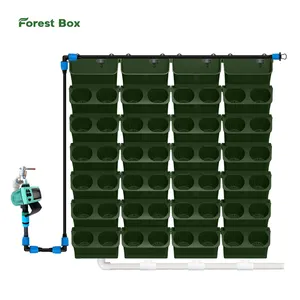 Vertical garden wall with drip irrigation system Plastic Planter Green Wall Garden Plastic Pot