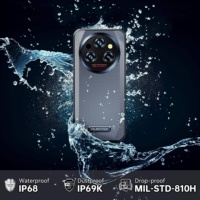 Oukitel Ponsel Tangguh 5G 11000mAh 8+256GB 6.6 Mtk Dimensity 6100 64MP IP68 60Hz NFC Android 14 Layar IPS Octa Core Ponsel Tangguh