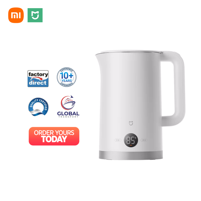 Mijia Smart Thermostatic Electric Kettle 3 316L Stainless Steel 4 Precise Temp Settings 24H Keep Warm Fast Boiling