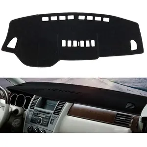 Araba Dashboard Mat Nissan Tiida için C11 2004-2011 Tiida Latio Versa Trazo Sedan Dash masası örtüsü güneşlik paspaslar Anti kaymaz