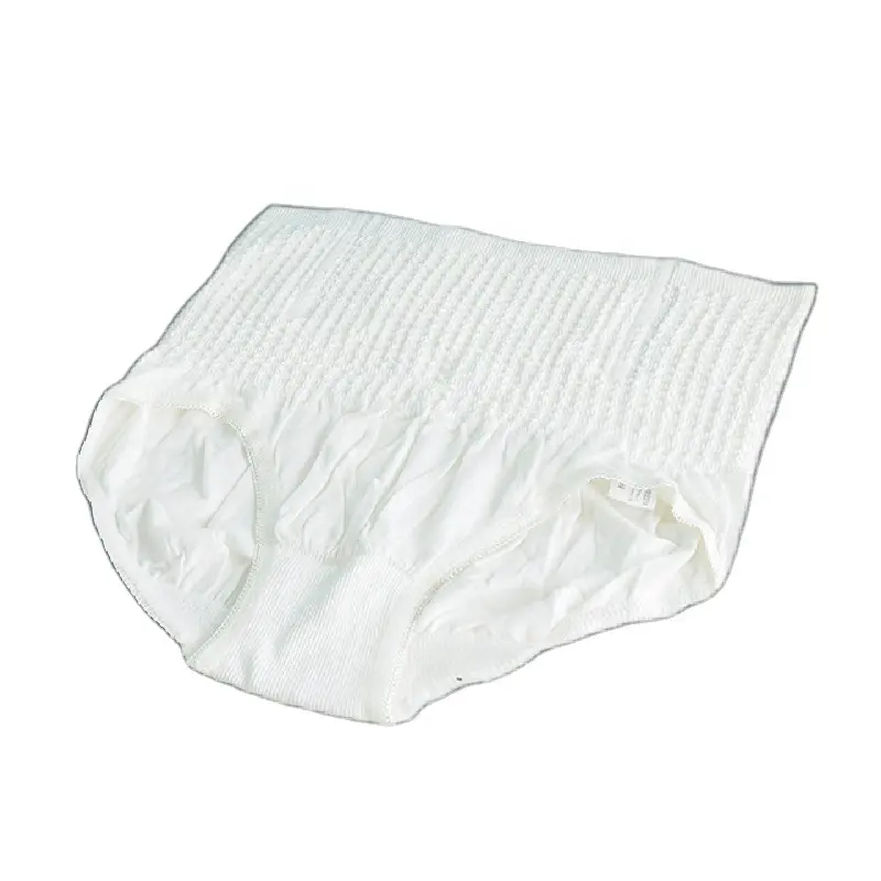 Organic Solid White Plain Bamboo Female Briefs Ladies Underwear Lingerie Women's Seamless Custom Plus Size High Waist Panties