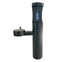 Fontaine à eau froide extérieure personnalisée en acier inoxydable 304 avec support et filtre certifié NSF, fonctionnement manuel, usage commercial