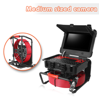 Caméra d'inspection des drains 1080P Borescope 512 HZ V9 avec localisateur, écran 13 pouces, auto-nivellement, tête de caméra industrielle 33mmx78mm