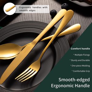 Groothandel Bestek 20 Stuks Goud Bestek <span class=keywords><strong>Set</strong></span> Rvs Bestek Voor Bruiloft - Product Image 5