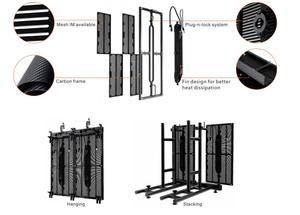 500x500mm cho Thuê Ngoài trời sân khấu khổng lồ nền LED Video tường p3.91 p5.95 p6.94 Khung Sợi Carbon nhẹ - Product Image 4