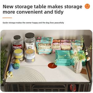 Jaulas para Perros al por Mayor para Perros Pequeños y Medianos, Jaulas de Alambre de Tubo Cuadrado Resistentes para Interiores de Tiendas de Mascotas - Product Image 3