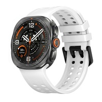 Bracelet de remplacement en acier inoxydable avec boucle Ocean pour Samsung Galaxy Watch Ultra2, bracelet de montre en silicone respirant