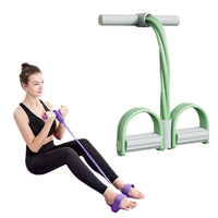 Bande de résistance multifonctionnelle et écologique pour étirements abdominaux et des jambes, avec pédale de traction pour yoga