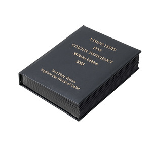 2025 Nova Edição Ishihara <span class=keywords><strong>Test</strong></span> Book 38 Papers <span class=keywords><strong>Color</strong></span> Vision Exame Chart Book para Teste de Cegueira e Fraqueza de Cor - Product Image 5