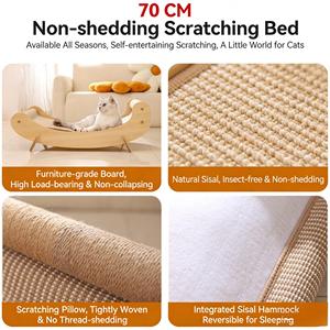 Sisal Wood Extra Large Camelette Pelindung Sofa Anti Gores Kucing Anti Pecah Anti Serpihan Kayu Sisal Terintegrasi - Product Image 4