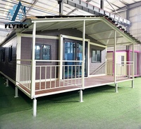 Pth Wzh Maison Conteneur Extensible de Luxe Moderne 20ft 30ft 40ft en Acier de Qualité Durable avec Porche, Toit et Mur en Verre pour Hôtels
