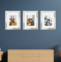 Bingkai Foto 8x10 untuk Menampilkan Gambar 5x7 dengan Alas, Bingkai Foto Rustic untuk Dinding atau Meja, Bingkai Foto Grosir