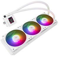 Refroidisseur d'eau pour processeur Frozen Warframe 360 SE ARGB BLANC 360 mm TL-P12W-S Ventilateurs PWM 70,84 CFM LGA1851 AM5 pour PC de jeu professionnels