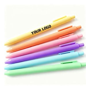 Stylos à bille en caoutchouc colorés et amusants avec logo personnalisé en gros pour fournitures scolaires et de bureau, message de motivation pour les étudiants - Product Image 1