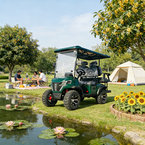 Nouveau modèle 2026 : Chariot de golf électrique 3-4 places avec benne de chargement, véhicule utilitaire 48V à batterie lithium, idéal pour fermes, complexes hôteliers et parcs, certifié CE - Product Image 1