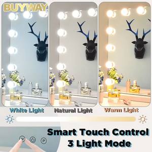 Specchio da Trucco Quadrato da Tavolo All'Ingrosso con 15 Lampadine LED e Dimmer, di Tendenza su Instagram e TikTok - Product Image 2