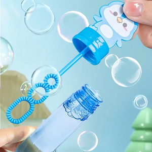 เครื่องทำฟองสบู่ขนาดเล็ก 35 มล. สำหรับเด็ก หลายสี ลายการ์ตูนสัตว์ พร้อมแท่งเป่าฟองสบู่พลาสติก และหลอดสบู่ - Product Image 6