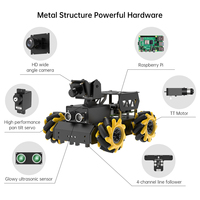Hiwonder Turbopi AI Vision Mecanum Wheels Smart Raspberry Pi 5 Robot de programación Car Ptyhon Program Kit de robótica para educación