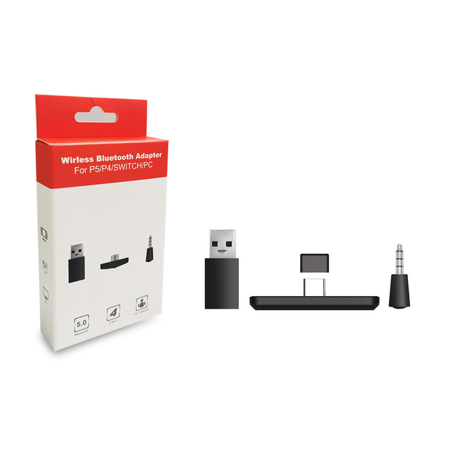 For PS5 Receiver Adapter for PS5/Nintendo Switch Wireless USB Receiver