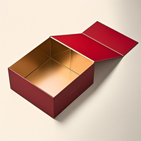 Boîte cadeau personnalisée de luxe A3 A4 A5 profonde en papier carton pliable magnétique avec rabat emballage magnétique avec fermetures magnétiques