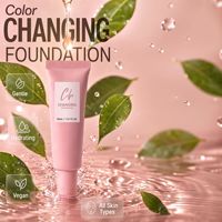 Fond de teint changeant de couleur, hydratant longue durée, liquide, imperméable, éclaircissant, mat, fond de teint magique pour le visage