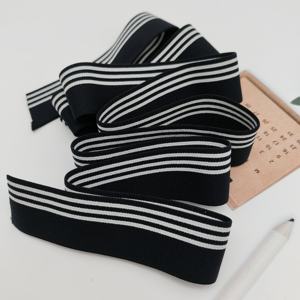 สายรัดผ้าแจ็คการ์ดลายทางขนาด 30 มม.-50 มม. แบบกำหนดเอง สายรัดโพลีเอสเตอร์ไนลอนหนา สายรัดเข็มขัดพร้อมโลโก้แบบกำหนดเอง สายรัดเข็มขัดตัวอักษรแบบกำหนดเอง ทนทาน - Product Image 1