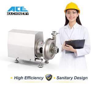 Pompe centrifuge sanitaire 4 kW à haut débit pour lait, avec tête de 80 m pour liquides laitiers, petits composants sanitaires, prix usine - Product Image 3