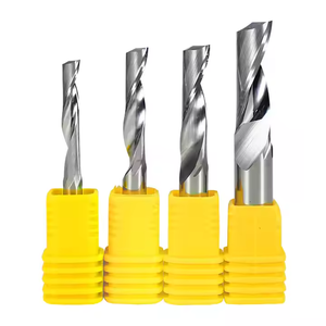 Fresa espiral de doble filo de corte descendente para plástico, PVC, acrílico, MDF y madera, corte izquierdo - Product Image 2