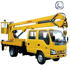 Reliable supplier 10m 12m 200kg towable aerial articulated Boom Lift Diesel truck Boom Lift for sale