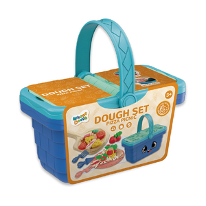 Màu Đất Sét Bánh <span class=keywords><strong>Pizza</strong></span> Dã Ngoại Giỏ 15Pcs Trẻ Em Khác Vui Vẻ Giả Vờ Chơi Mầm Non Nhựa Đồ Chơi Set Chơi Bột - Product Image 6