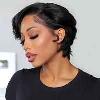 Perruque Lace Frontale 13x4 en Cheveux Humains Couleur Naturelle Brésiliens – Perruques Pas Chères en Promotion Déstockage Coupe Pixie