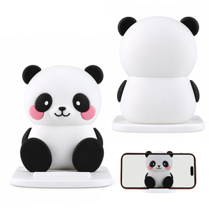 Soporte de Escritorio para Teléfono con Diseño de Panda, Bonito y Popular, de PVC Suave, Universal, Decorativo, Kawaii - Product Image 1