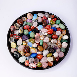 Pierres roulées en cristal naturel vente en gros pierres d'aromathérapie polies de couleur mélangée pierres de nettoyage décor de réservoir de poisson - Product Image 5
