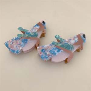 กิ๊บหนีบผมรูปสัตว์สำหรับผู้หญิงอุปกรณ์แต่งผมส่วนตัวรูปตั๊กแตนอะซิเตทประกบกันดีไซน์ใหม่ - Product Image 2