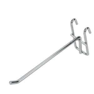 Crochets de <span class=keywords><strong>grille</strong></span> murale robustes en argent, crochets de présentation en métal antirouille pour les présentoirs de magasins de détail et de supermarchés - Product Image 6