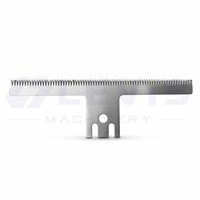 Lame de coupe dentée HSS pour machine d'emballage alimentaire de type oreiller, couteau dentelé tranchant pour remplacement automatique