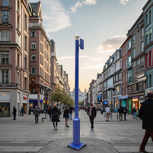Poteau d'éclairage de rue en acier galvanisé à chaud de 3,5 m pour usage extérieur, durable et haute luminosité, gris - Product Image 1