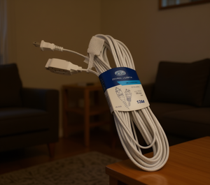 Cable de Extensión de 10 Metros, 127V, 50-60Hz, 5-6A, 1100W, para Uso Doméstico en Interiores, Flexible y Duradero - Product Image 2