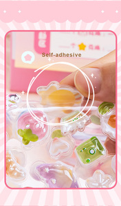 Stiker Hadiah Timbul 3D Stereoskopik Kartun Solid, Stiker Peri Dekoratif DIY Hewan yang Menyenangkan - Product Image 5