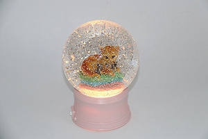 Decoración navideña, bola de cristal, adorno de mesa, luz LED, linterna de nieve de Navidad, soporte USB y música - Product Image 6