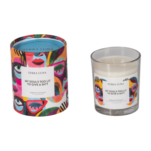 Candela Profumata Terra Luna Regina della Notte 7 Oz, Candela Decorativa a Colonna per Uso Interno ed Esterno - Product Image 3